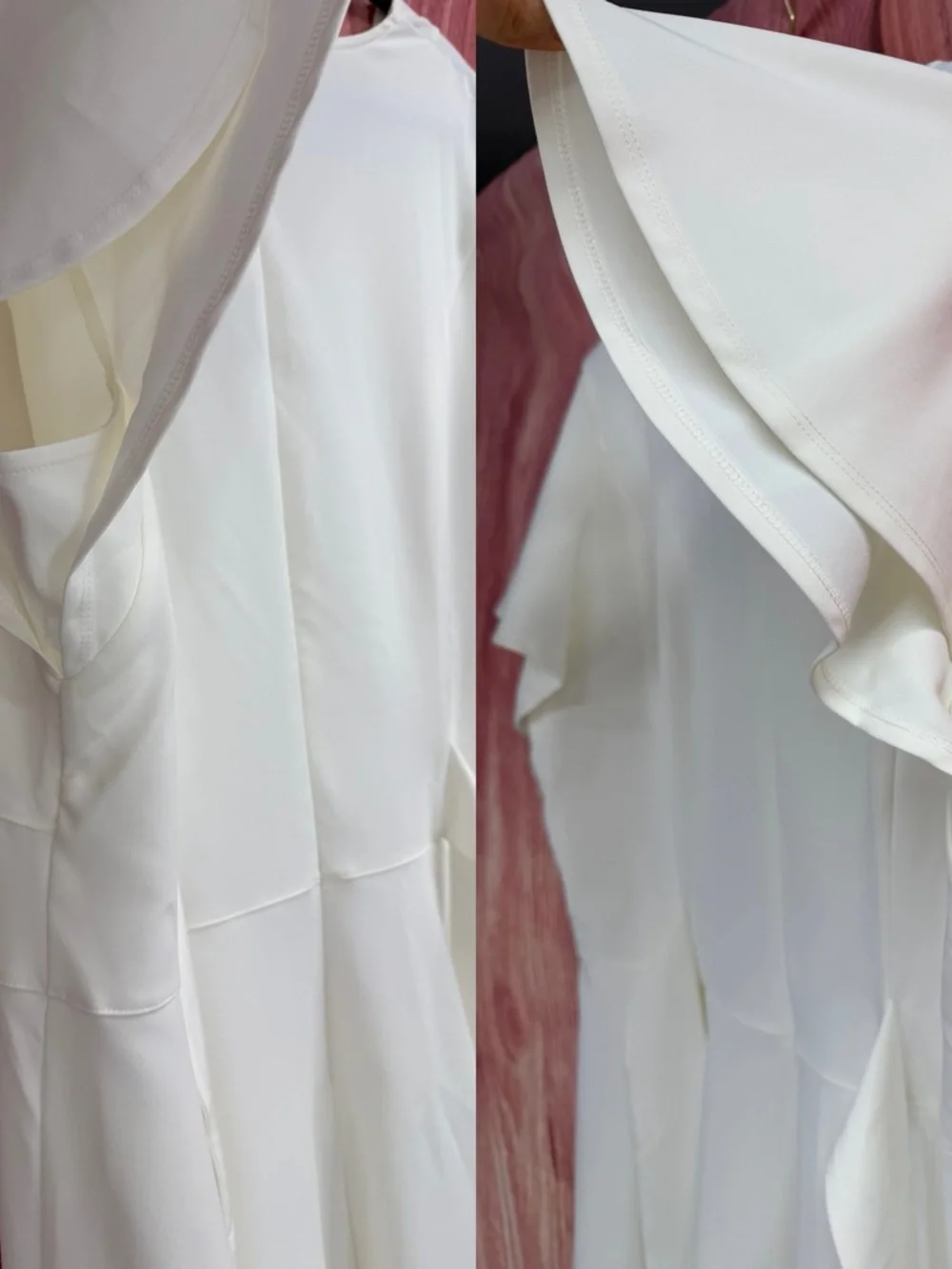 Lane Bryant Ivory High-Low V-Neck MIDI Dress - Picture 4 of 13